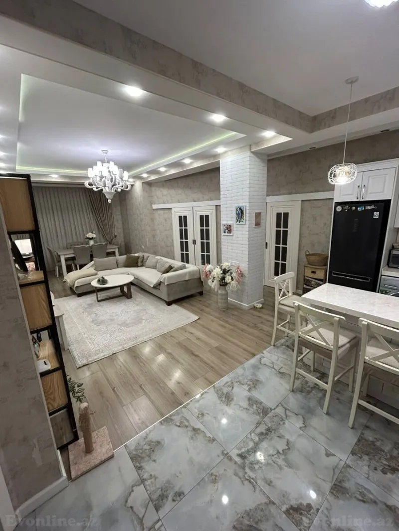 Satılır 4 otaqlı Mənzil Yeni tikili 87 m² İnşaatçılar m. - şəkil 2