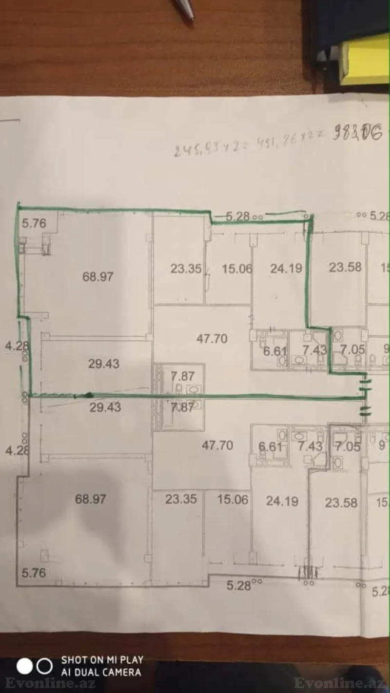 Satılır 4 otaqlı Mənzil Yeni tikili 246 m² Sahil m. - şəkil 14