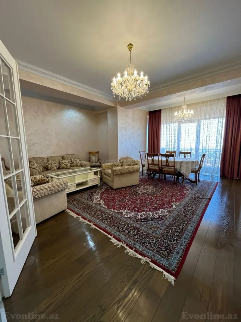 Kirayə verilir 3 otaqlı Mənzil Yeni tikili 160 m² Nərimanov r. - şəkil 3