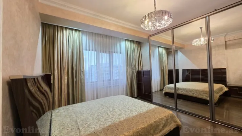 Kirayə verilir 3 otaqlı Mənzil Yeni tikili 160 m² Nərimanov r. - şəkil 9