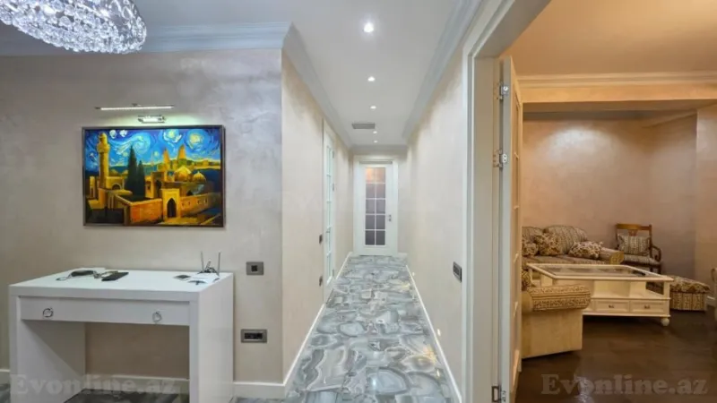 Kirayə verilir 3 otaqlı Mənzil Yeni tikili 160 m² Nərimanov r. - şəkil 18