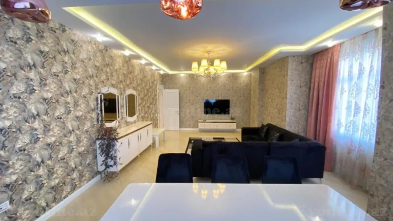 Kirayə verilir 3 otaqlı Mənzil Yeni tikili 150 m² İnşaatçılar m. - şəkil 2