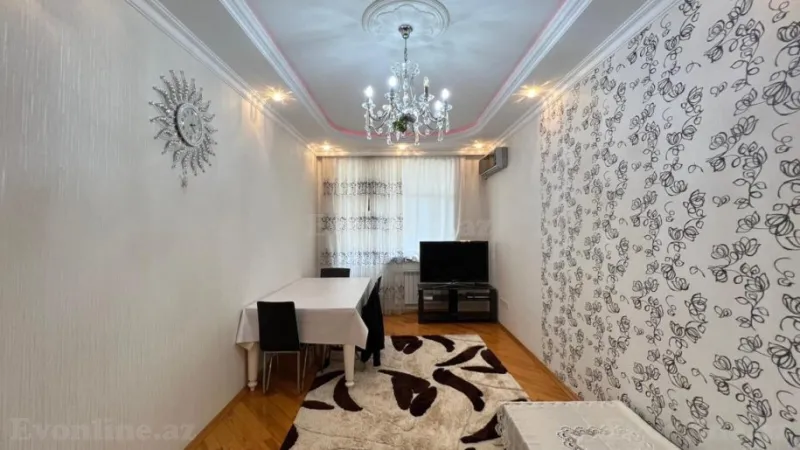 Satılır 3 otaqlı Mənzil Yeni tikili 100 m² Həzi Aslanov m. - şəkil 2