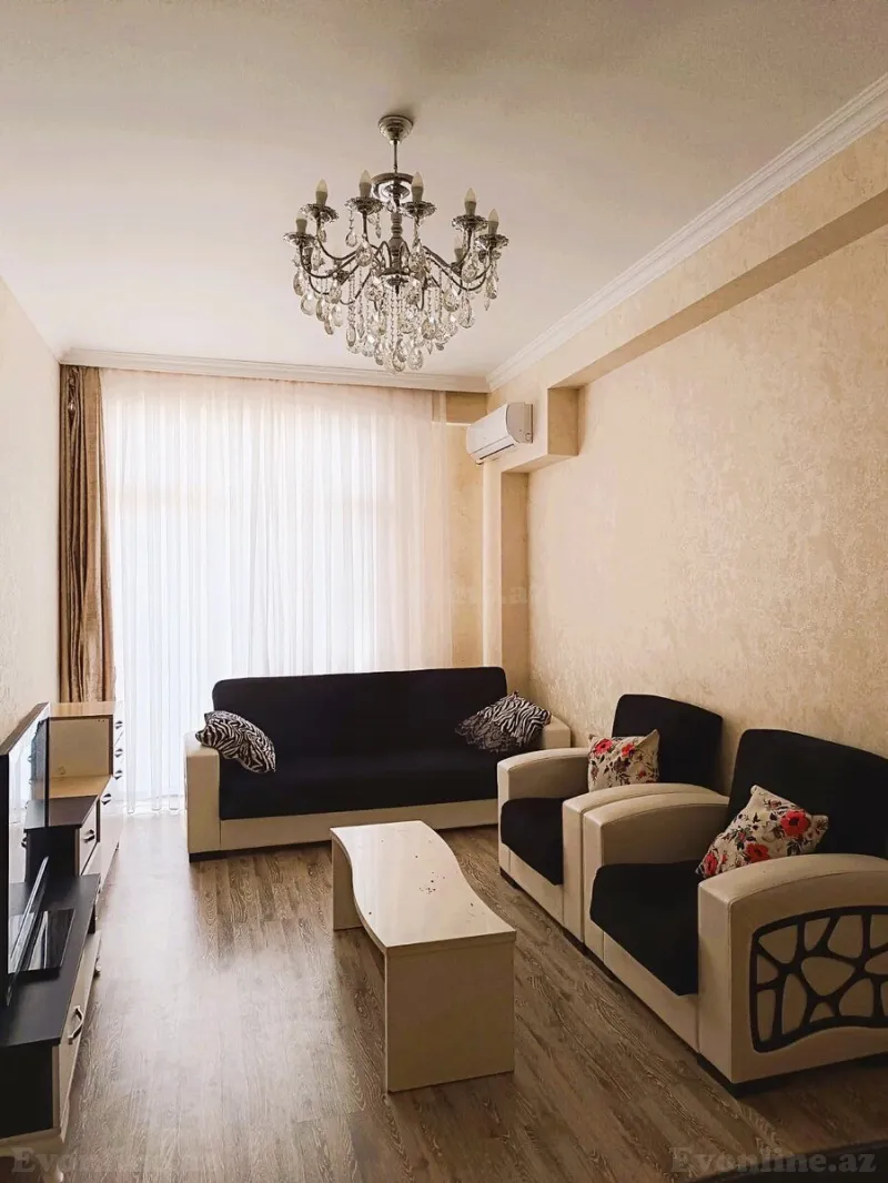 Kirayə verilir 2 otaqlı Mənzil Yeni tikili 80 m² Nəsimi r. - şəkil 2