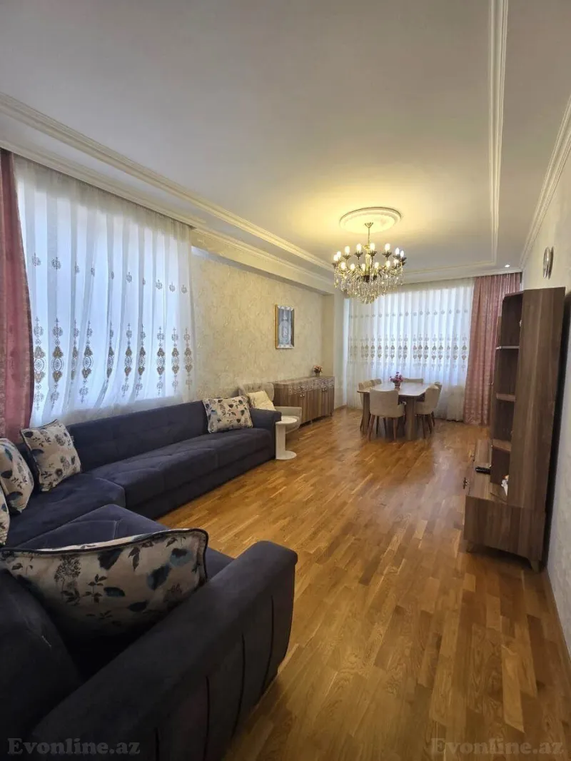 Satılır 3 otaqlı Mənzil Yeni tikili 112 m² Qara Qarayev m. - şəkil 2