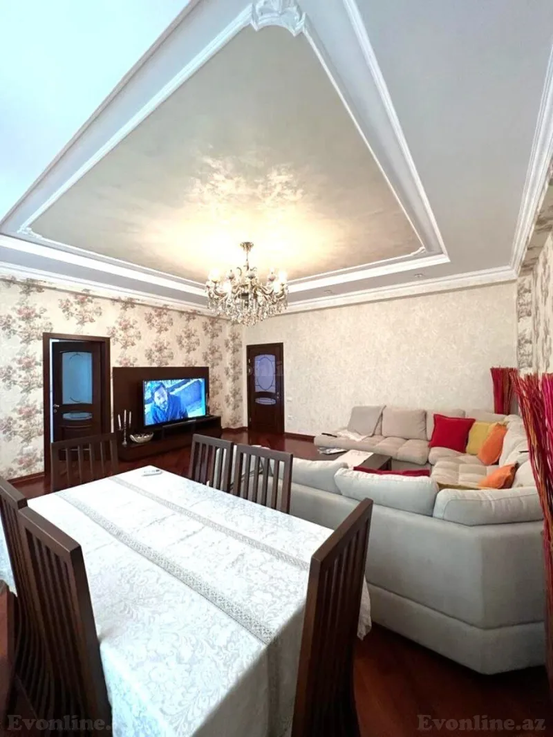 Satılır 2 otaqlı Mənzil Yeni tikili 120 m² Nəsimi r. - şəkil 4