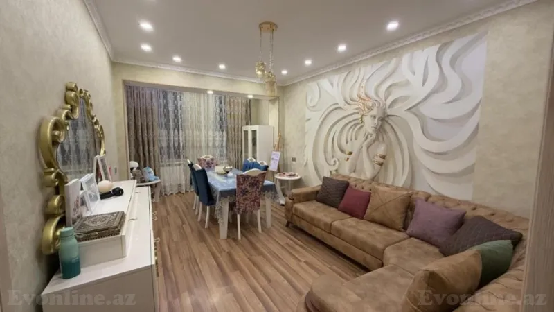 Kirayə verilir 2 otaqlı Mənzil Yeni tikili 75 m² Koroğlu m. - şəkil 2