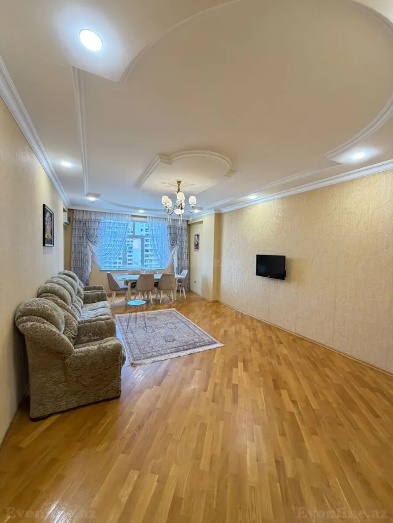 Kirayə verilir 3 otaqlı Mənzil Yeni tikili 150 m² Nəsimi r. - şəkil 2