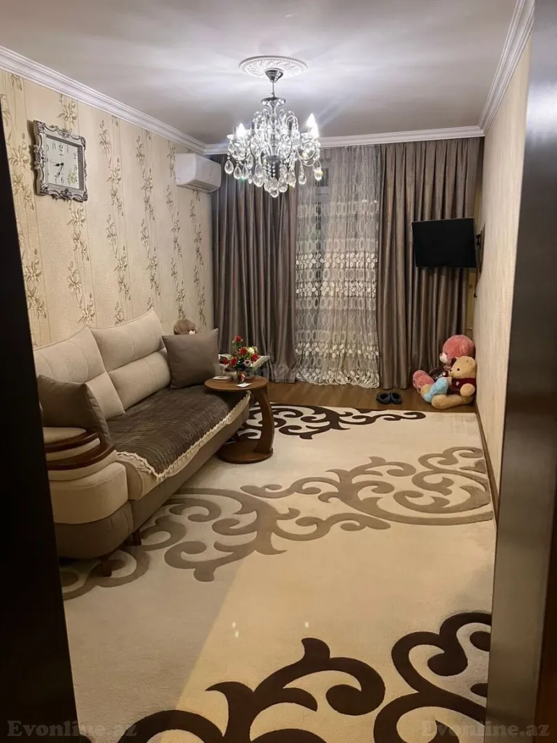 2 otaqlı Mənzil 50 m² Elmlər Akademiyası m. Kirayə verilir