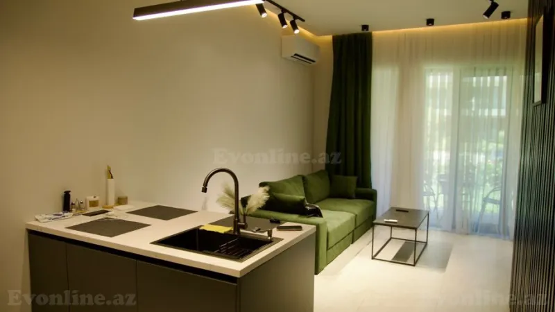Satılır 1 otaqlı Mənzil Yeni tikili 58 m² Sabunçu r. - şəkil 2