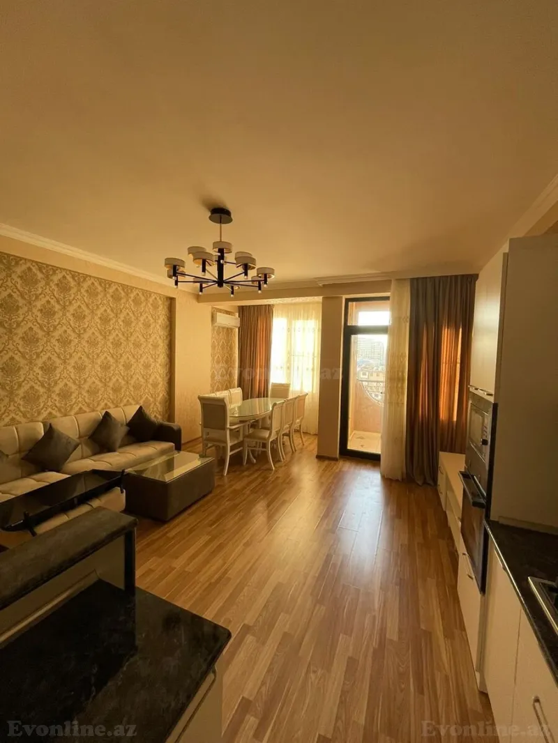 Kirayə verilir 2 otaqlı Mənzil Yeni tikili 80 m² Xətai m. - şəkil 3