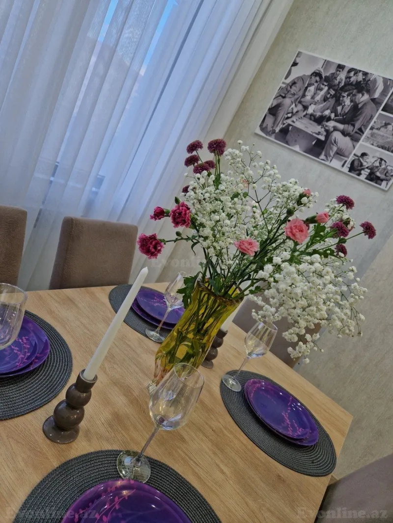 Kirayə verilir 2 otaqlı Mənzil Yeni tikili 70 m² Xətai r. - şəkil 4