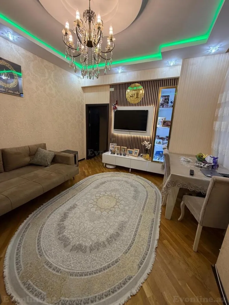 Satılır 3 otaqlı Mənzil Yeni tikili 100 m² Həzi Aslanov m. - şəkil 2
