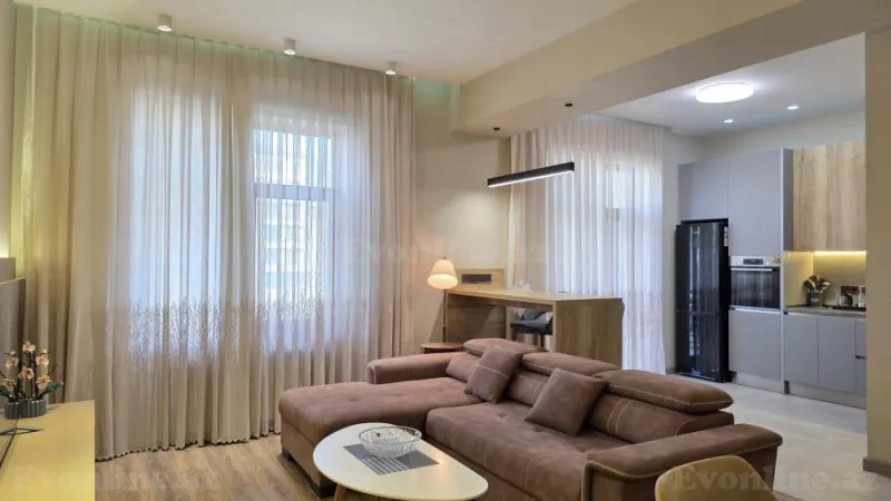 Kirayə verilir 2 otaqlı Mənzil Yeni tikili 90 m² Xətai m. - şəkil 2