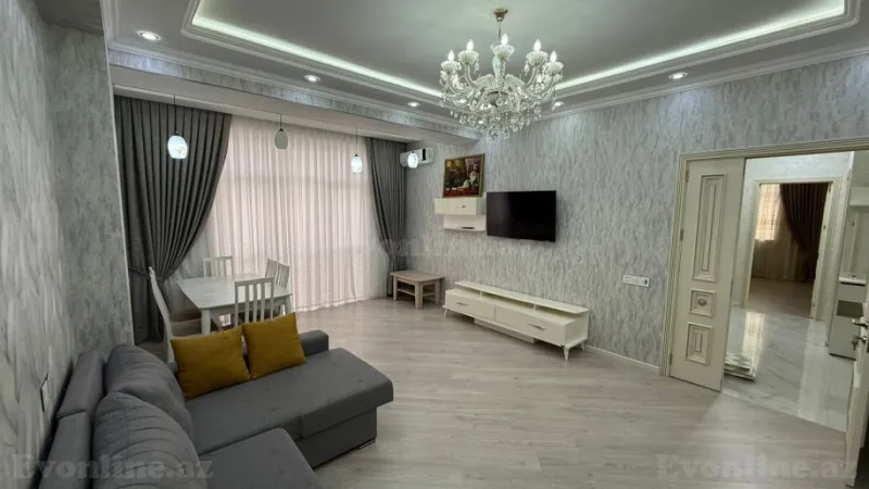 Kirayə verilir 3 otaqlı Mənzil Yeni tikili 120 m² Nəsimi r. - şəkil 2