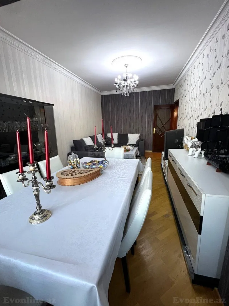 Satılır 3 otaqlı Mənzil Köhnə tikili 90 m² Memar Əcəmi m. - şəkil 2