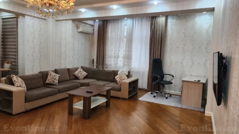 Kirayə verilir 3 otaqlı Mənzil Yeni tikili 150 m² Nərimanov r. - şəkil 2
