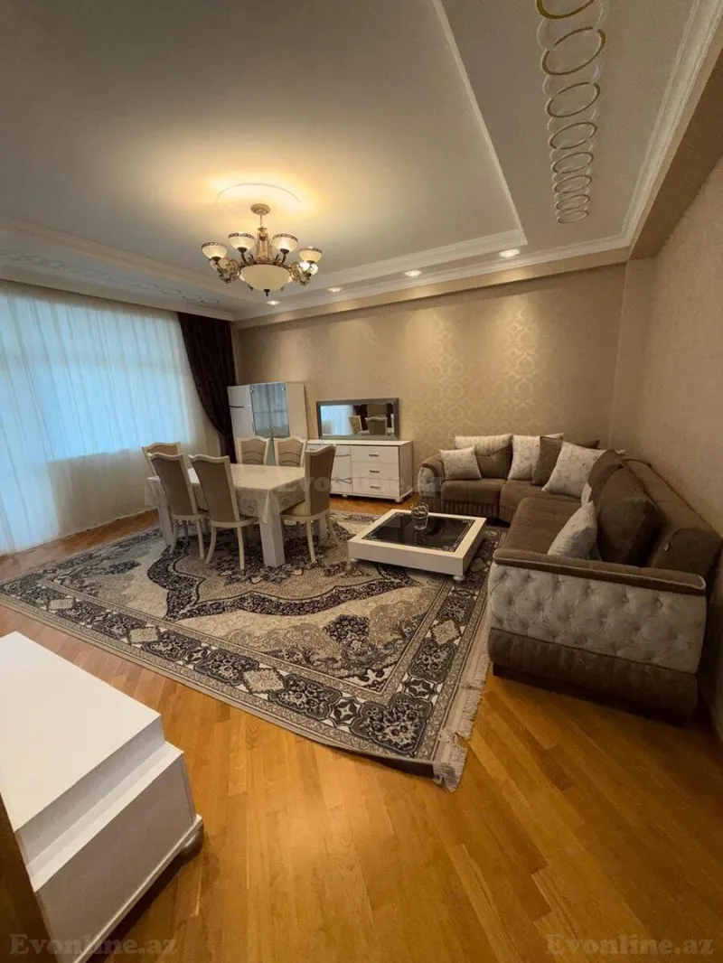 Kirayə verilir 3 otaqlı Mənzil Yeni tikili 130 m² Qara Qarayev m. - şəkil 2