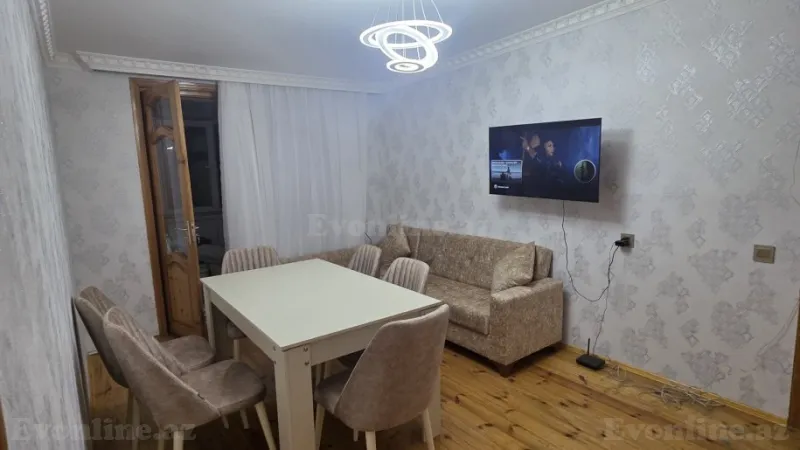 2 otaqlı Mənzil 60 m² İnşaatçılar m. Kirayə verilir