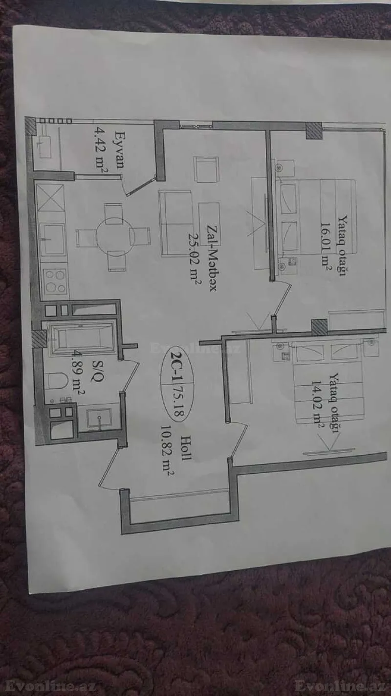 Satılır 3 otaqlı Mənzil Yeni tikili 75 m² Yasamal - şəkil 13