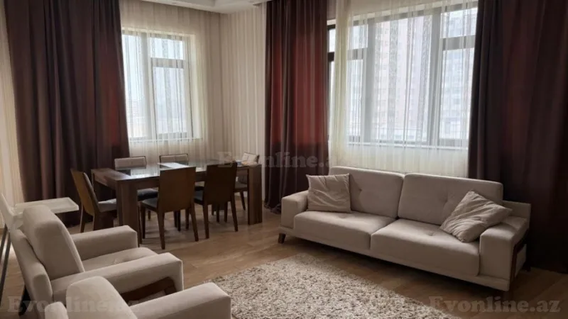 Kirayə verilir 2 otaqlı Mənzil Yeni tikili 95 m² Nəsimi r.