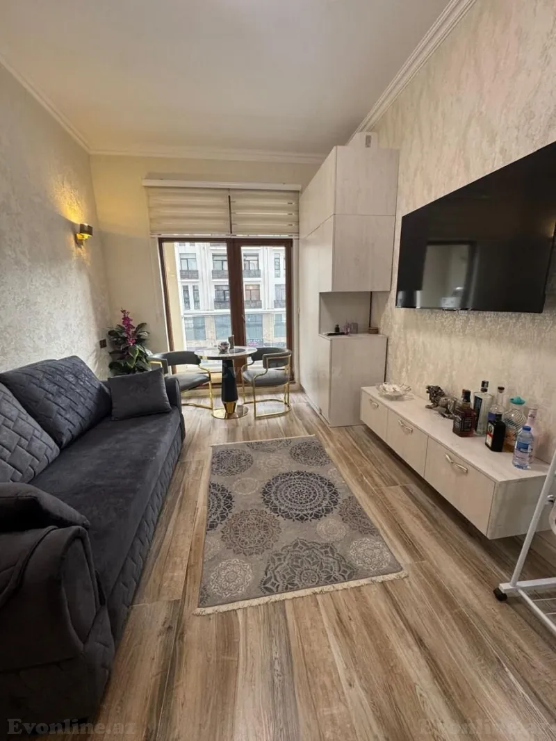 Kirayə verilir 1 otaqlı Mənzil Yeni tikili 35 m² Nəsimi r. - şəkil 2