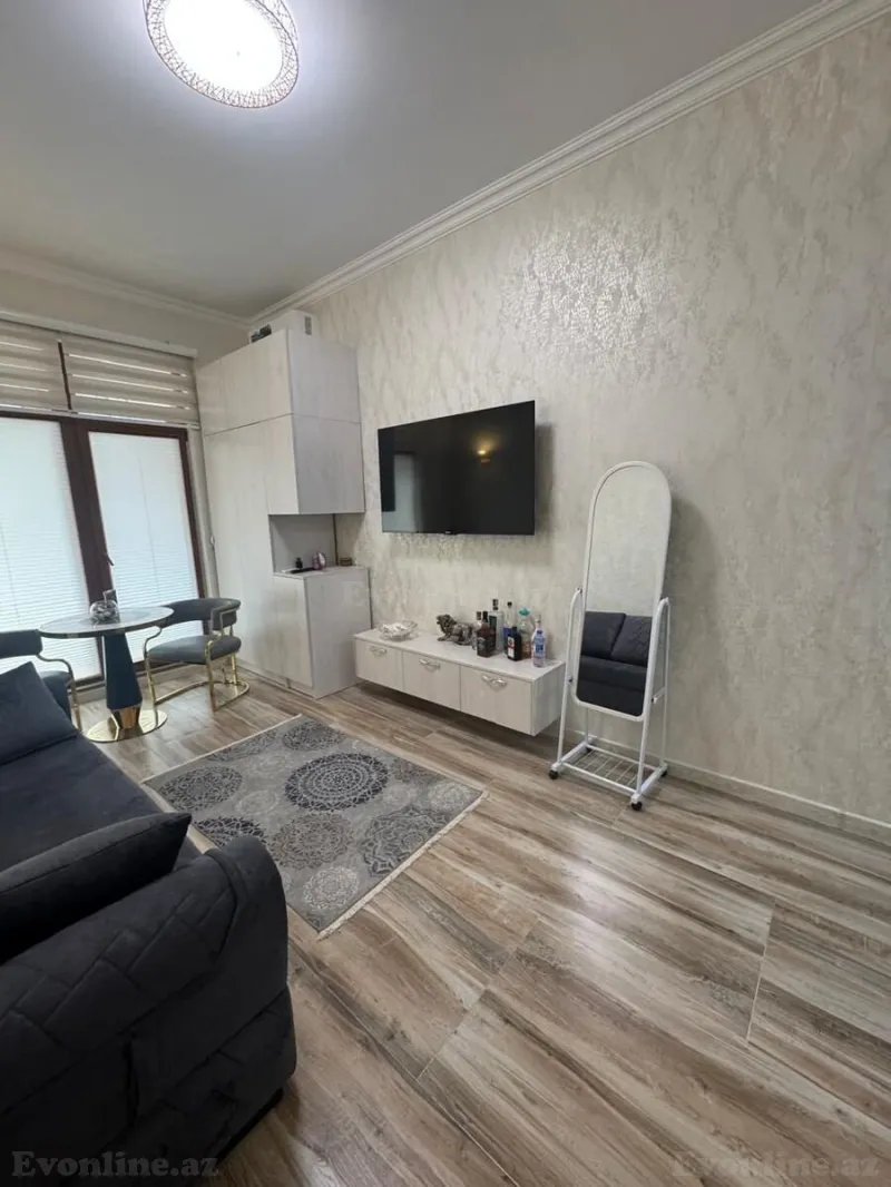 Kirayə verilir 1 otaqlı Mənzil Yeni tikili 35 m² Nəsimi r. - şəkil 3