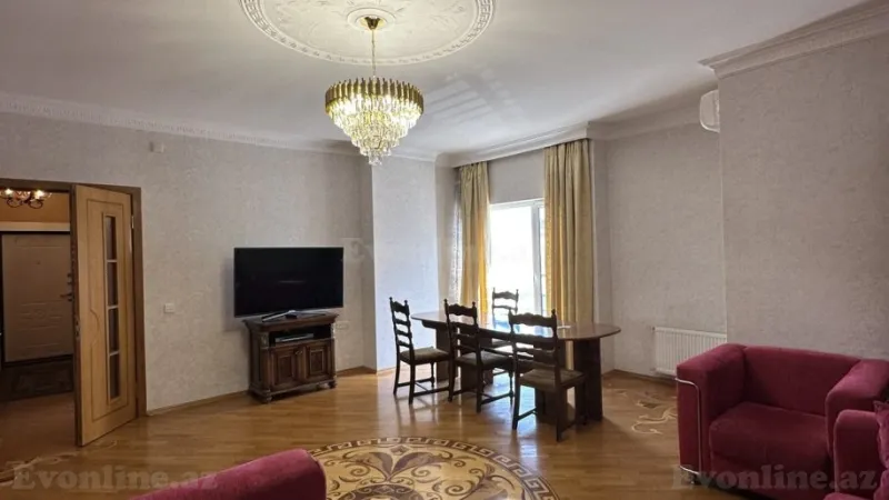 Kirayə verilir 4 otaqlı Mənzil Yeni tikili 140 m² Nərimanov r. - şəkil 2