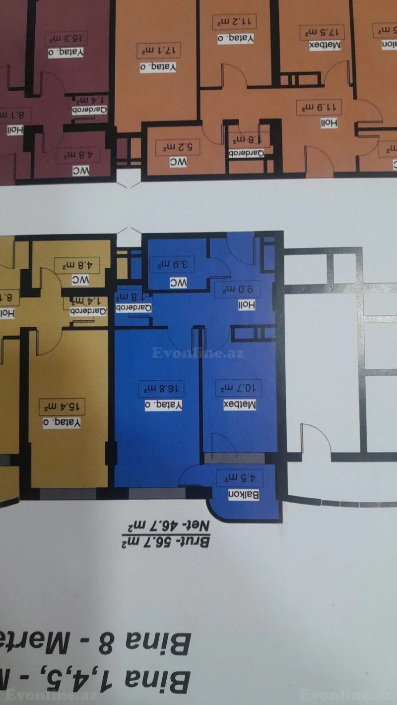 Satılır 1 otaqlı Mənzil Yeni tikili 57 m² Lökbatan - şəkil 2