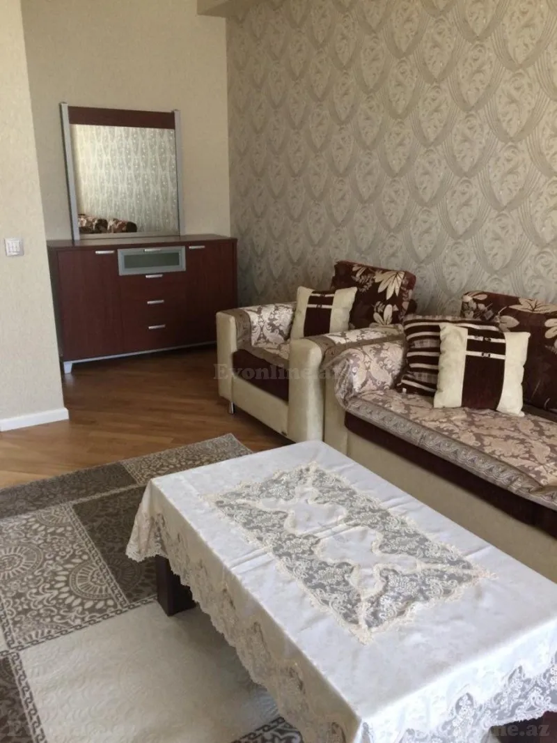Kirayə verilir 2 otaqlı Mənzil Yeni tikili 75 m² Qara Qarayev m. - şəkil 2