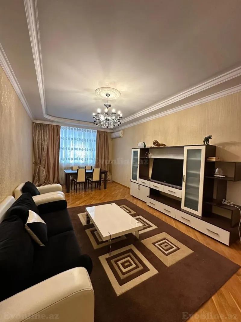 Kirayə verilir 3 otaqlı Mənzil Yeni tikili 130 m² Nizami m. - şəkil 2