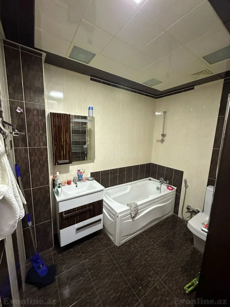 Kirayə verilir 2 otaqlı Mənzil Yeni tikili 90 m² Nəsimi m. - şəkil 5