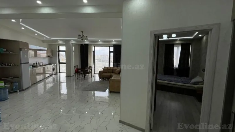 Kirayə verilir 2 otaqlı Mənzil Yeni tikili 83.3 m² Nərimanov r. - şəkil 2