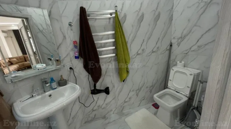 Kirayə verilir 2 otaqlı Mənzil Yeni tikili 83.3 m² Nərimanov r. - şəkil 7