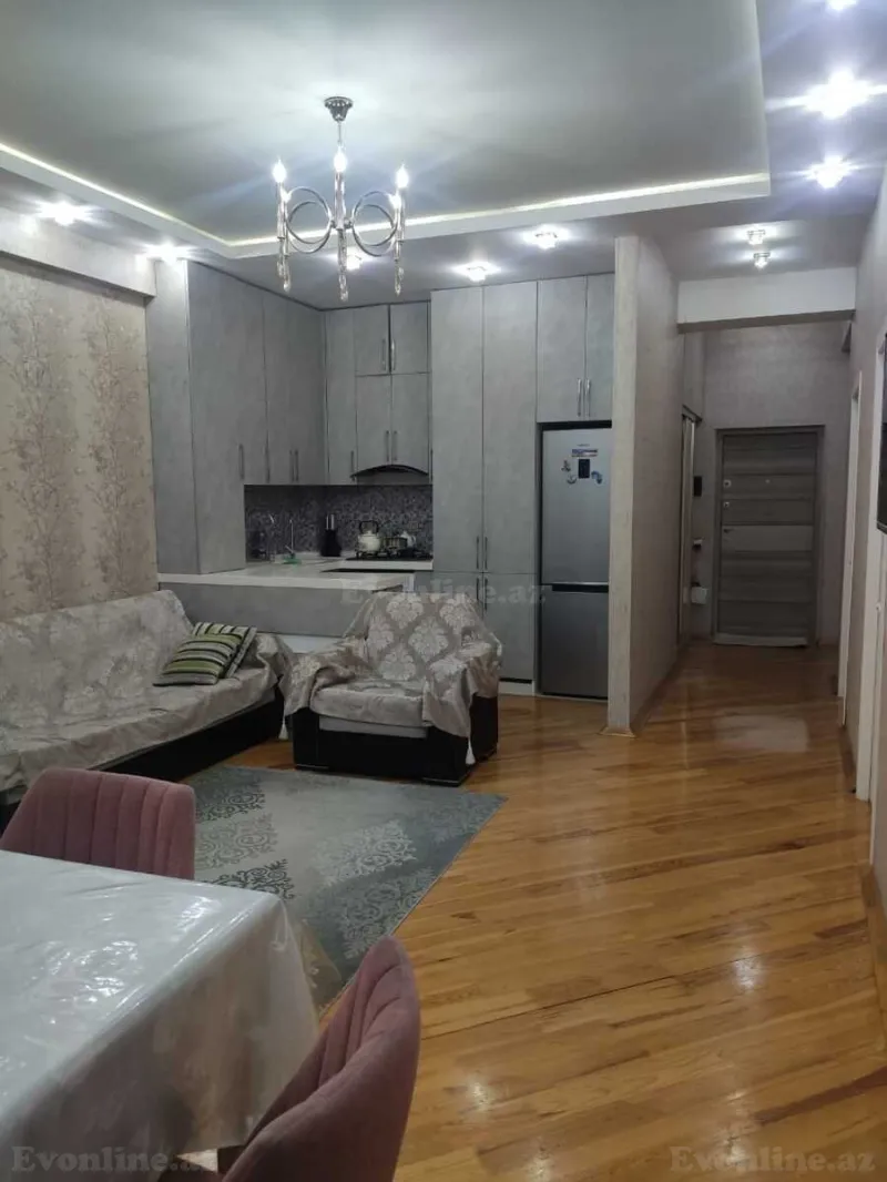 Satılır 1 otaqlı Mənzil Yeni tikili 69.6 m² Qara Qarayev m. - şəkil 2