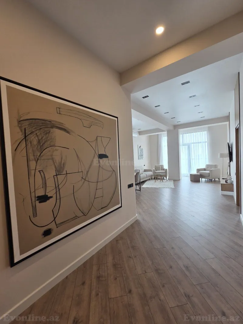 Kirayə verilir 4 otaqlı Mənzil Yeni tikili 130 m² Nəsimi r. - şəkil 8