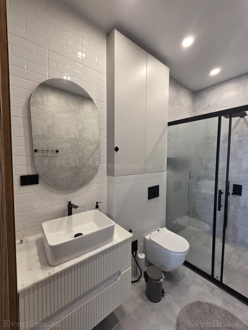 Kirayə verilir 4 otaqlı Mənzil Yeni tikili 130 m² Nəsimi r. - şəkil 19