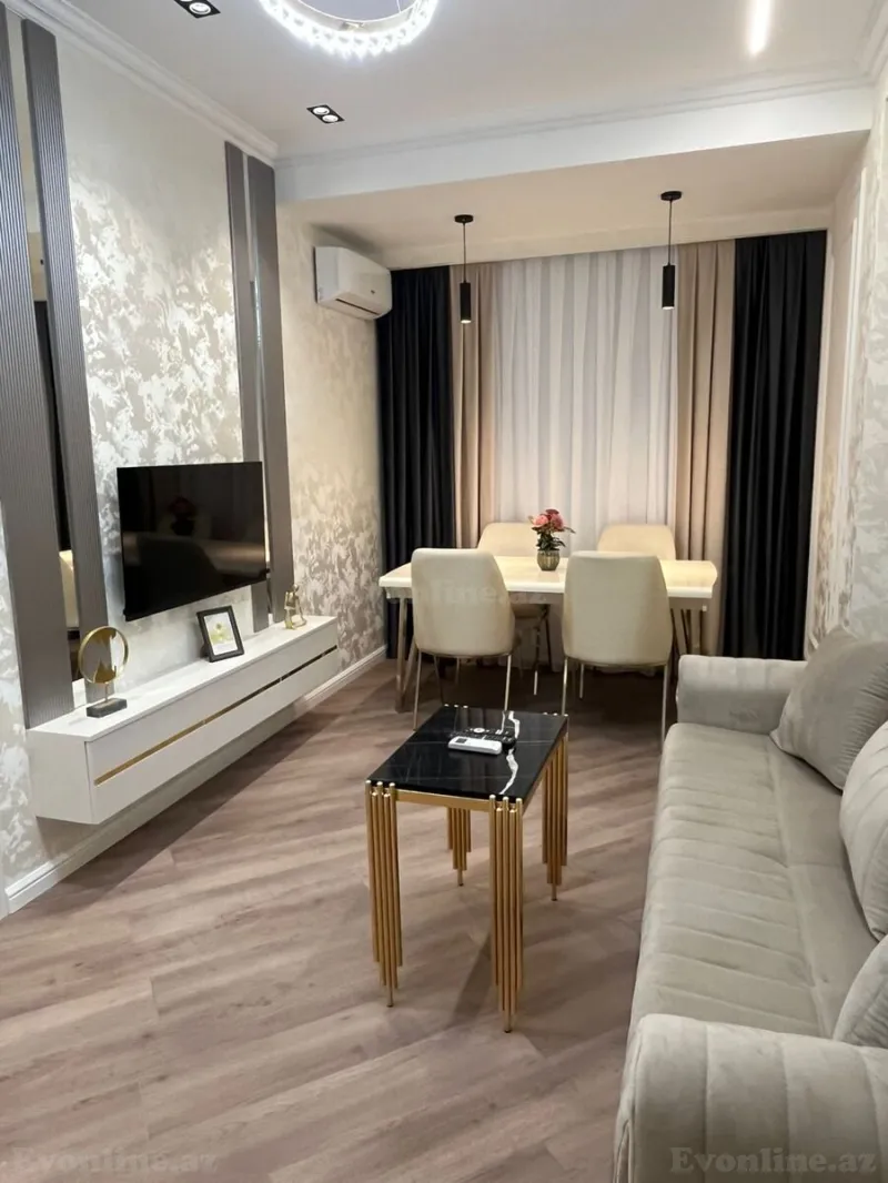 Kirayə verilir 2 otaqlı Mənzil Yeni tikili 50 m² Qara Qarayev m. - şəkil 2