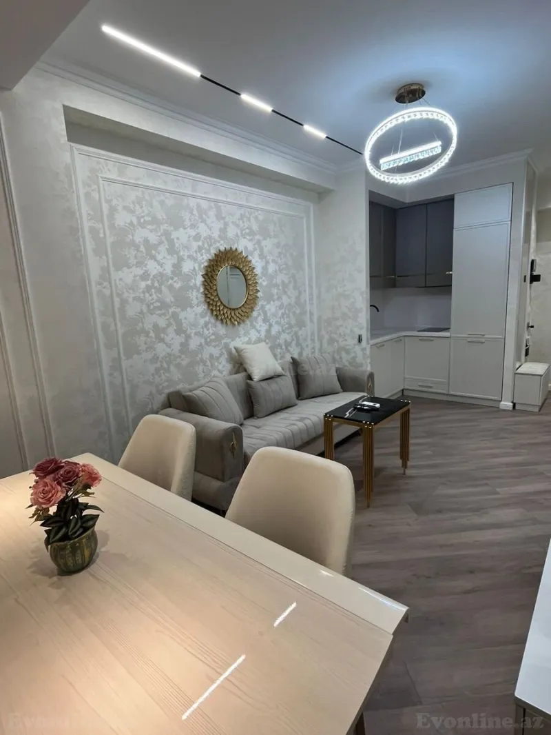 Kirayə verilir 2 otaqlı Mənzil Yeni tikili 50 m² Qara Qarayev m. - şəkil 3
