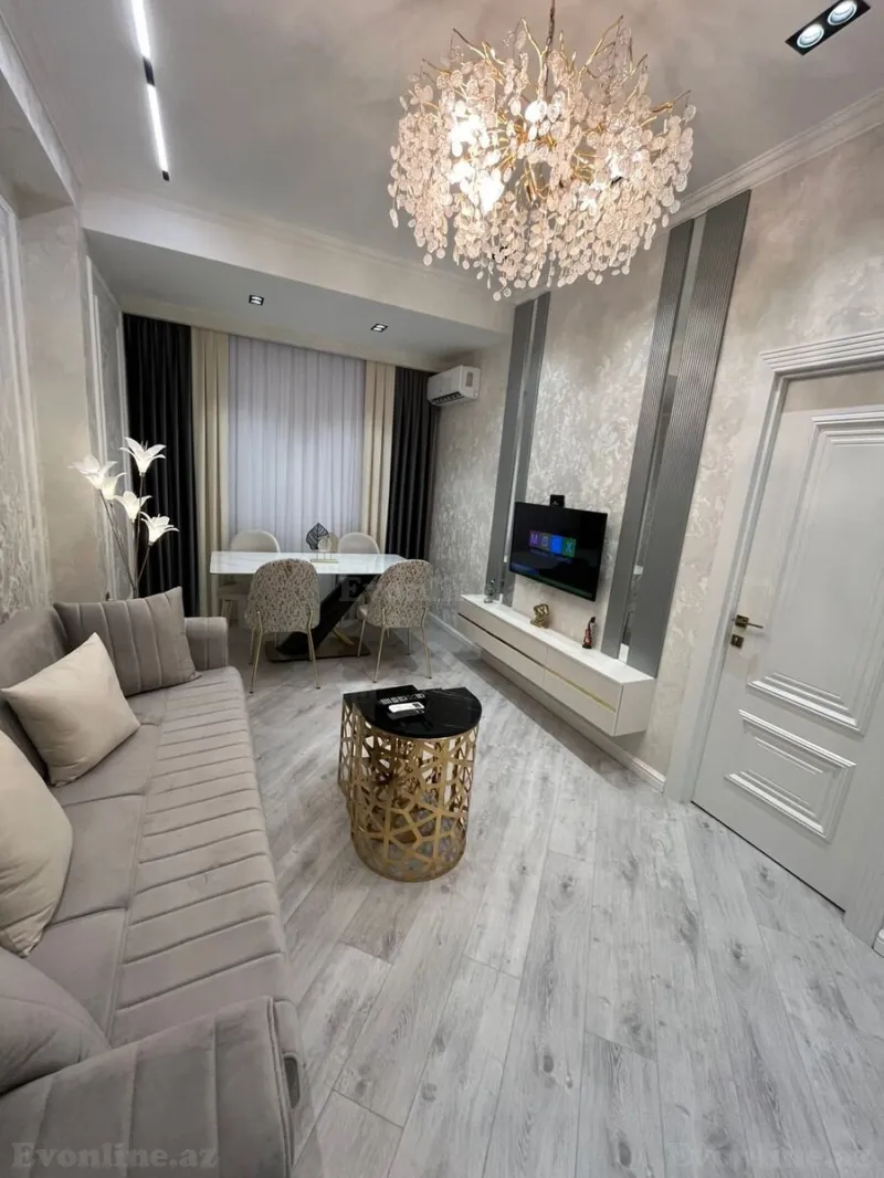 Kirayə verilir 2 otaqlı Mənzil Yeni tikili 50 m² Qara Qarayev m. - şəkil 2