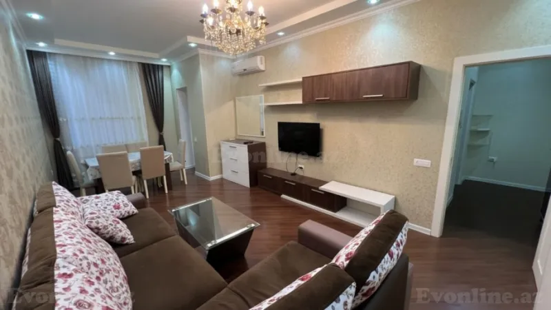 Kirayə verilir 2 otaqlı Mənzil Yeni tikili 70 m² Nəsimi r. - şəkil 2