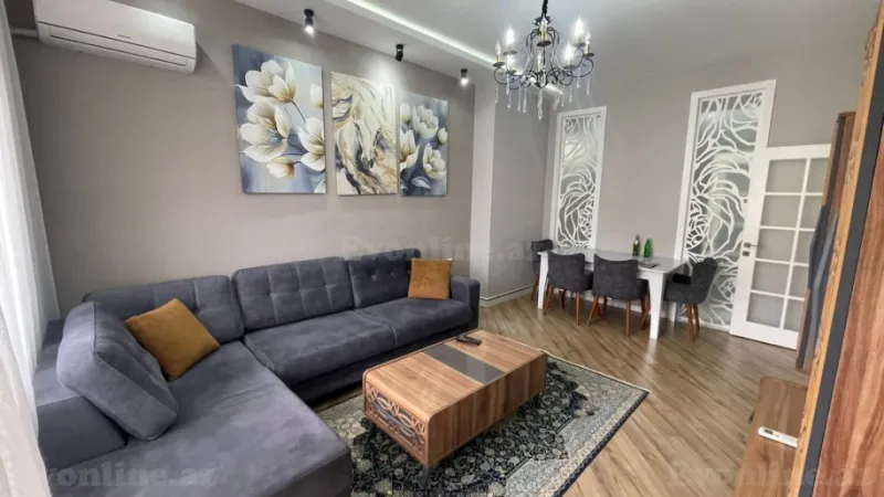 Kirayə verilir 2 otaqlı Mənzil Yeni tikili 60 m² İnşaatçılar m. - şəkil 2