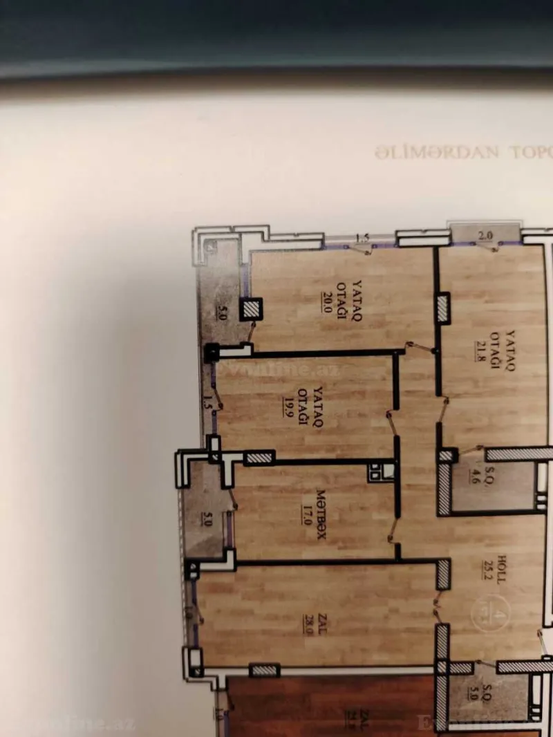 Satılır 4 otaqlı Mənzil Yeni tikili 157.5 m² Nizami m. - şəkil 8