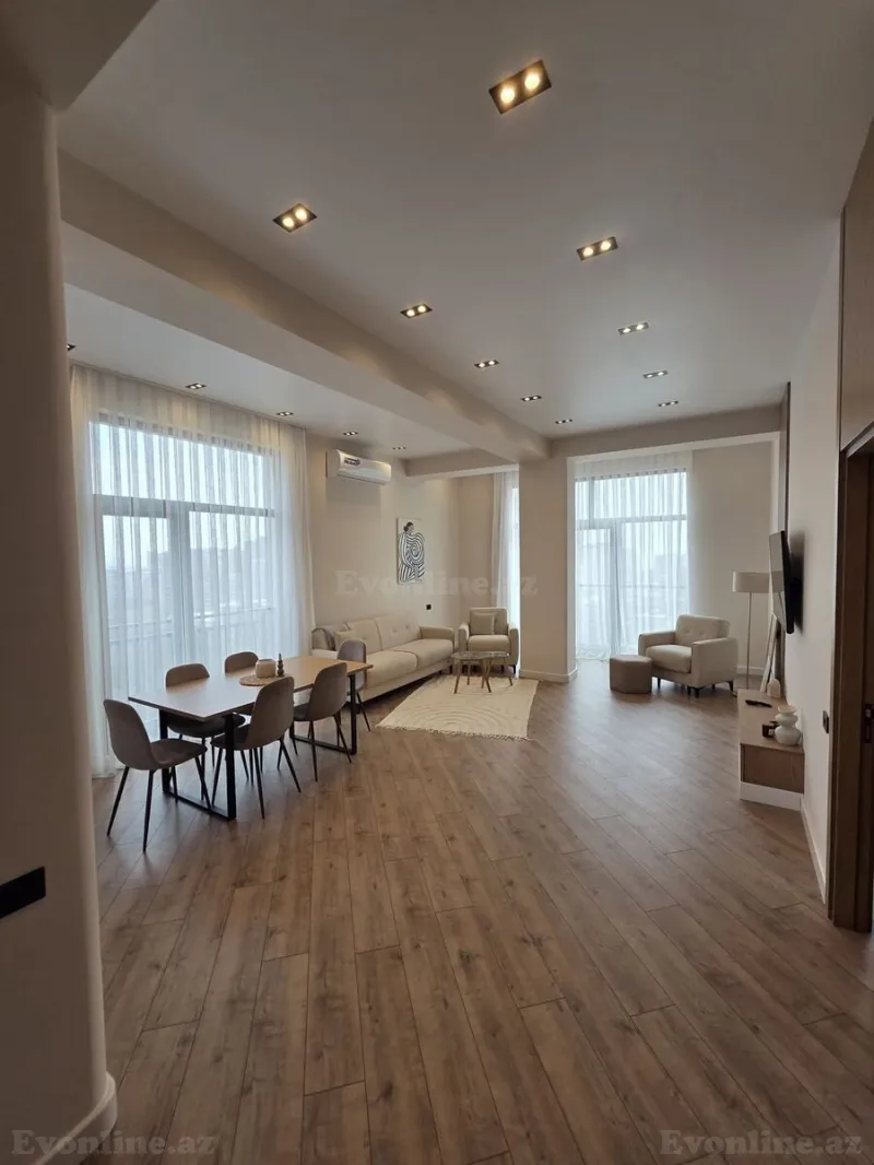 Kirayə verilir 4 otaqlı Mənzil Yeni tikili 138 m² Nəsimi r. - şəkil 5