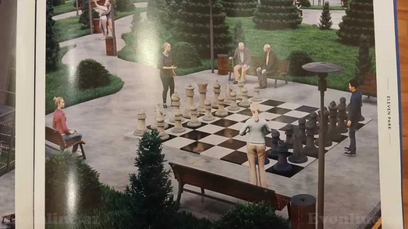 Satılır 1 otaqlı Mənzil Yeni tikili 51 m² Nəsimi r. - şəkil 5