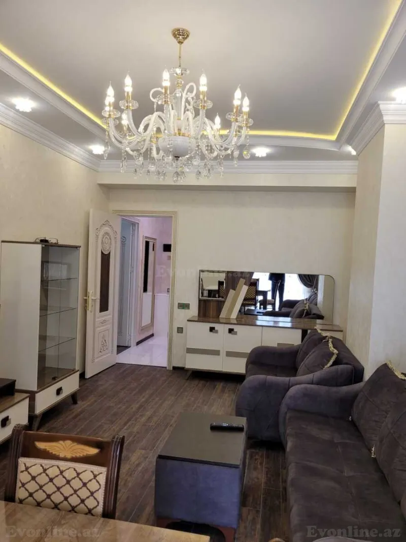 Kirayə verilir 2 otaqlı Mənzil Yeni tikili 70 m² 8-ci mikrorayon - şəkil 2
