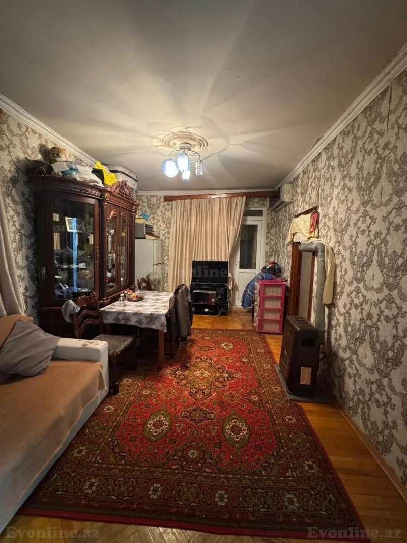 Satılır 3 otaqlı Mənzil Köhnə tikili 55 m² İnşaatçılar m. - şəkil 14