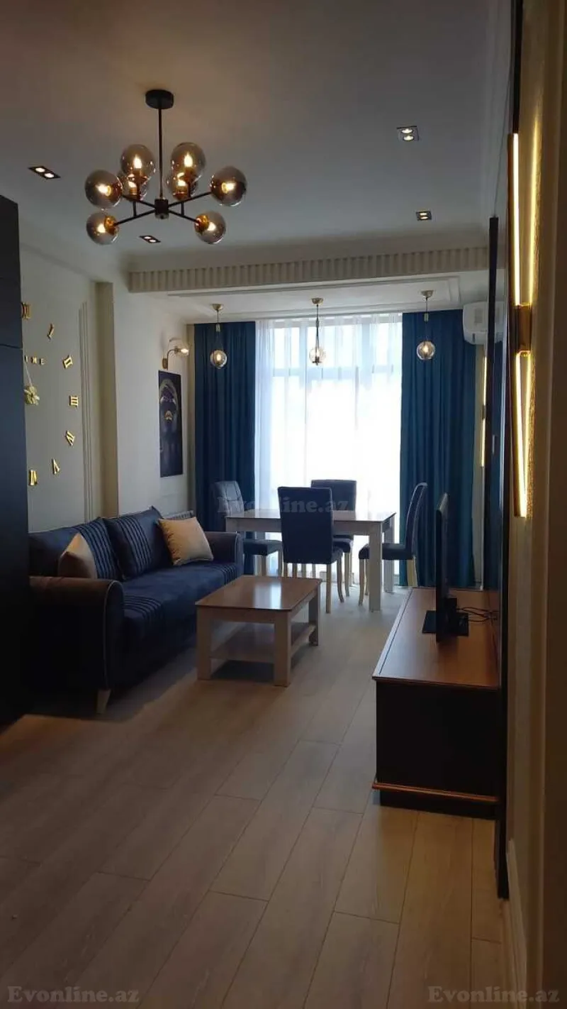 Kirayə verilir 2 otaqlı Mənzil Yeni tikili 60 m² Nərimanov r. - şəkil 4