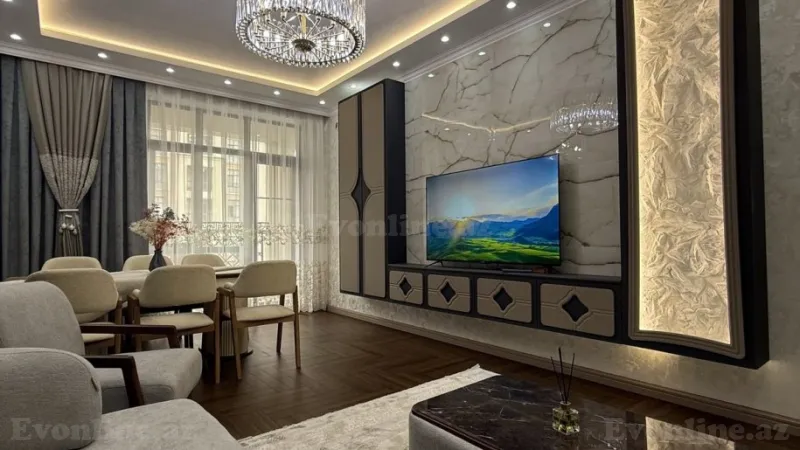 Satılır 3 otaqlı Mənzil Yeni tikili 127 m² Qara Qarayev m. - şəkil 6