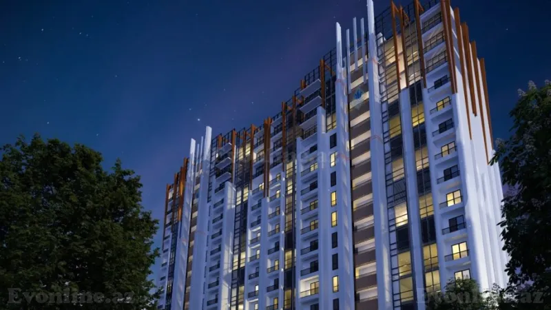 3 otaqlı Mənzil 99.7 m² İnşaatçılar m. Satılır